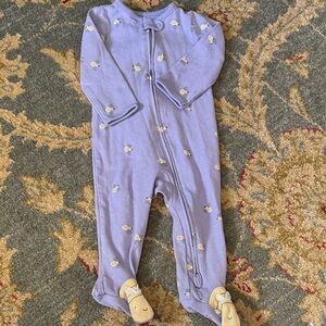 Carters Purple Bee 6-9 month sleeper one piece